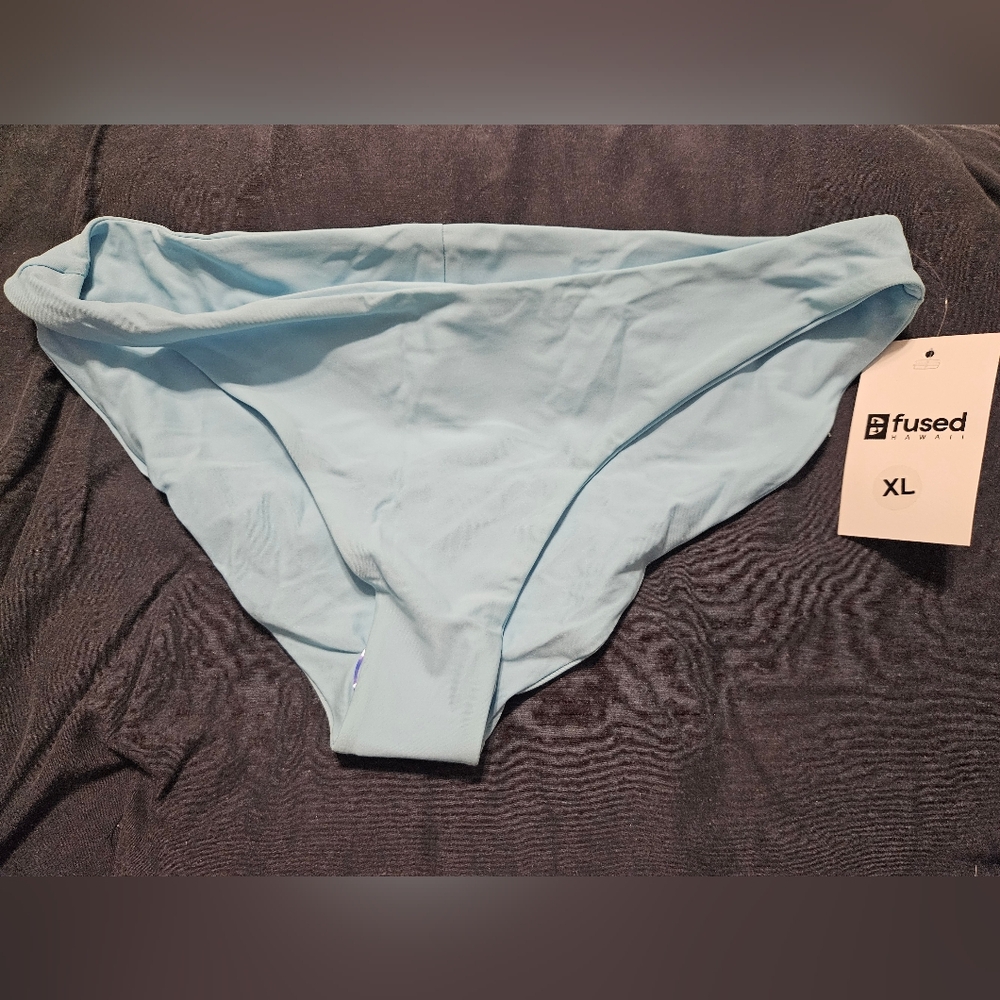 Fused Light Blue Bikini Bottom Sea Glass Hapuna